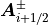 \mbox{\boldmath$A$}_{i+1/2}^\pm