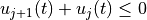 u_{j+1}(t)+u_j(t) \le 0