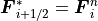 \mbox{\boldmath$F$}_{i+1/2}^\ast =\mbox{\boldmath$F$}_i^n