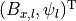 (B_{x,l}, \psi_l)^{\mathrm T}