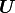 \mbox{\boldmath$U$}
