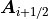 \mbox{\boldmath$A$}_{i+1/2}