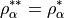 \rho_\alpha^{\ast \ast} = \rho_\alpha^\ast