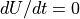 dU/dt = 0