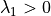 \lambda_1 > 0