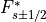 F^{*}_{s\pm1/2}