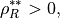 \rho_R^{\ast \ast} > 0,