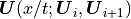 \mbox{\boldmath$U$}(x/t;\mbox{\boldmath$U$}_i ,\mbox{\boldmath$U$}_{i+1})