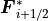 \mbox{\boldmath$F$}_{i+1/2}^\ast