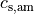 c_{\mathrm{s,am}}