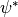 \psi^{*}
