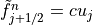 \tilde{f}_{j+1/2}^n=cu_j