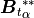 {\mbox{\boldmath$B$}_t}_\alpha^{\ast \ast}