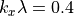 k_x\lambda=0.4