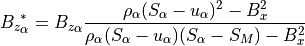 {B_z}_\alpha^\ast = {B_z}_\alpha
\frac{\rho_\alpha (S_\alpha-u_\alpha)^2-B_x^2}
{\rho_\alpha (S_\alpha-u_\alpha)(S_\alpha-S_M)-B_x^2}