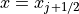 x=x_{j+1/2}