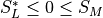 S_L^\ast \leq 0 \leq S_M