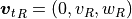 {\mbox{\boldmath$v$}_t}_R = (0,v_R,w_R)