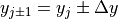 y_{j \pm 1} = y_j \pm \Delta y