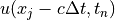 u(x_j-c\Delta t,t_n)
