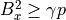 B_x^2 \geq \gamma p