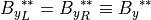 {B_y}_L^{\ast \ast} = {B_y}_R^{\ast \ast} \equiv {B_y}^{\ast \ast}