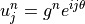 u_j^{n} = g^n e^{ij\theta}