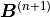 \mbox{\boldmath$B$}^{(n+1)}