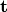 {\bf t}