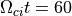 \Omega_{ci} t = 60