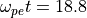 \omega_{pe}t =18.8