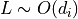 L \sim O(d_i)