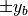 \pm y_b