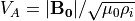 V_A=|{\bf B_0}|/\sqrt{\mu_0\rho_i}