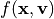 f({\bf x},{\bf v})