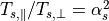 T_{s,\parallel}/T_{s,\perp} = \alpha_s^2