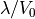 \lambda/V_0