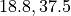18.8, 37.5