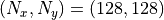 (N_x,N_y)=(128,128)