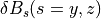 \delta B_s (s=y,z)