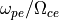 \omega_{pe}/\Omega_{ce}