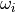 \omega_{i}