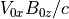 V_{0x}B_{0z}/c