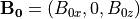 {\bf B_0}=(B_{0x},0,B_{0z})