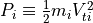 P_i \equiv \frac{1}{2}m_iV_{ti}^2
