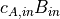 c_{A,in}B_{in}