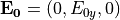 {\bf E_0} = (0,E_{0y},0)
